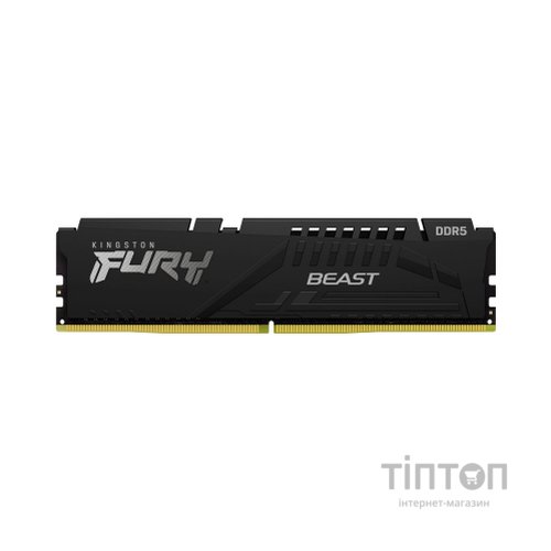 Модуль пам'яті для комп'ютера DDR5 32GB (2x16GB) 5600 MHz Beast Black Kingston Fury (ex.HyperX) (KF556C40BBK2-32)
