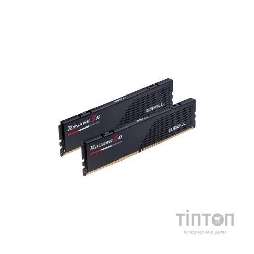 Модуль пам'яті для комп'ютера DDR5 32GB (2x16GB) 5600 MHz Ripjaws S5 Black G.Skill (F5-5600J4040C16GX2-RS5K)