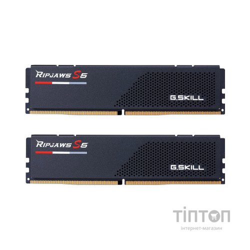 Модуль пам'яті для комп'ютера DDR5 32GB (2x16GB) 5600 MHz Ripjaws S5 Matte Black G.Skill (F5-5600J2834F16GX2-RS5K)