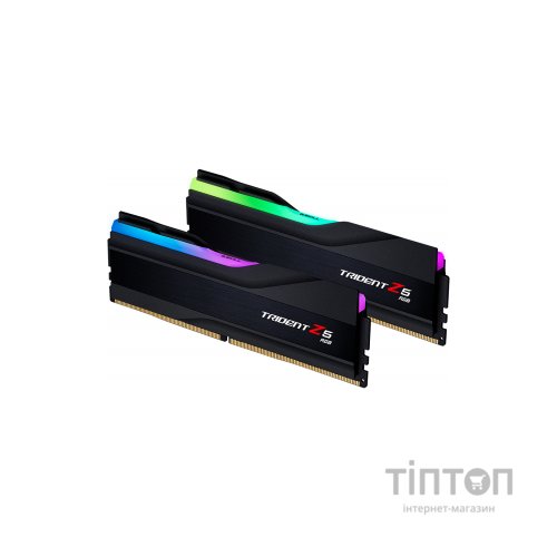 Модуль пам'яті для комп'ютера DDR5 32GB (2x16GB) 5600 MHz Trident Z5 RGB Black G.Skill (F5-5600J3636C16GX2-TZ5RK)