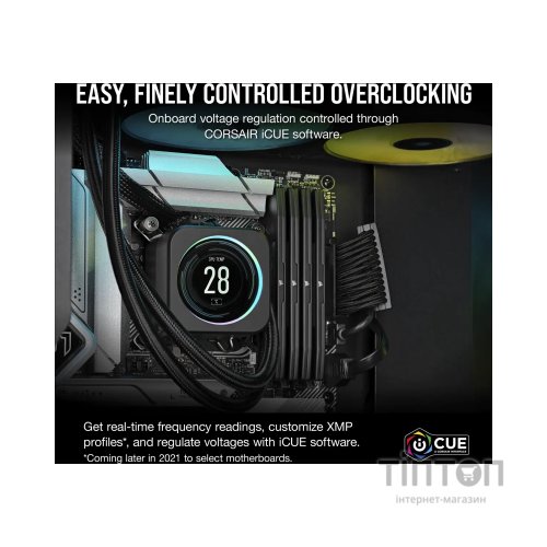 Модуль пам'яті для комп'ютера DDR5 32GB (2x16GB) 5600 MHz Vengeance Black Corsair (CMK32GX5M2B5600C36)