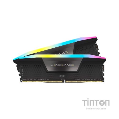 Модуль пам'яті для комп'ютера DDR5 32GB (2x16GB) 5600 MHz Vengeance RGB Corsair (CMH32GX5M2B5600C36K)