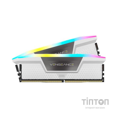 Модуль пам'яті для комп'ютера DDR5 32GB (2x16GB) 5600 MHz Vengeance RGB Corsair (CMH32GX5M2B5600C36WK)