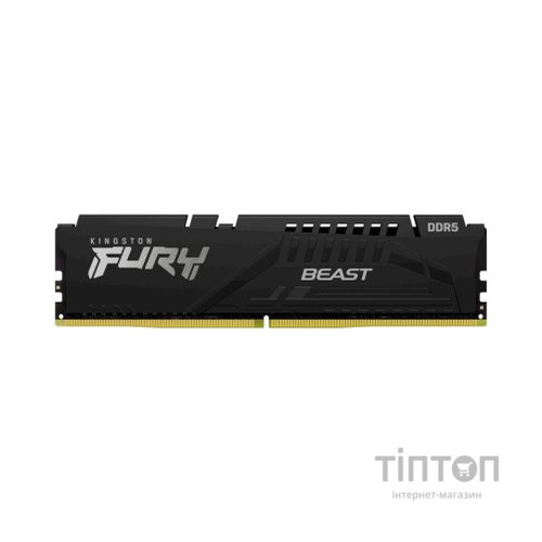Модуль пам'яті для комп'ютера DDR5 32GB (2x16GB) 6000 MHz Beast AM5 Black Kingston Fury (ex.HyperX) (KF560C36BBEK2-32)