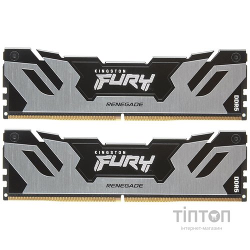 Модуль пам'яті для комп'ютера DDR5 32GB (2x16GB) 6000 MHz FURY Renegade Silver Kingston Fury (ex.HyperX) (KF560C32RSK2-32)