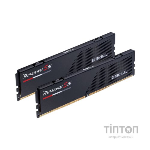 Модуль пам'яті для комп'ютера DDR5 32GB (2x16GB) 6000 MHz Ripjaws S5 Black G.Skill (F5-6000J3636F16GX2-RS5K)