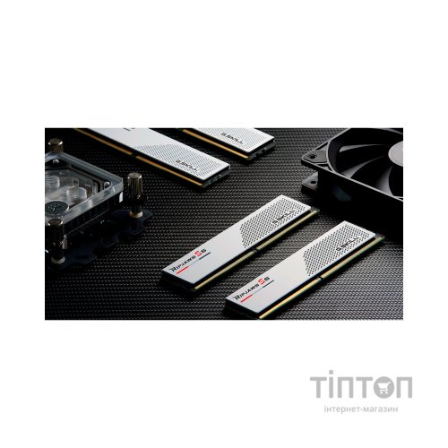 Модуль пам'яті для комп'ютера DDR5 32GB (2x16GB) 6000 MHz Ripjaws S5 White G.Skill (F5-6000J3238F16GX2-RS5W)