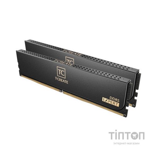 Модуль пам'яті для комп'ютера DDR5 32GB (2x16GB) 6000 MHz T-Create Expert Black Team (CTCED532G6000HC38ADC01)
