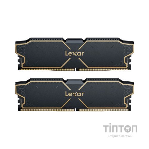 Модуль пам'яті для комп'ютера DDR5 32GB (2x16GB) 6000 MHz Thor Black Lexar (LD5U16G60C32LG-RGD)