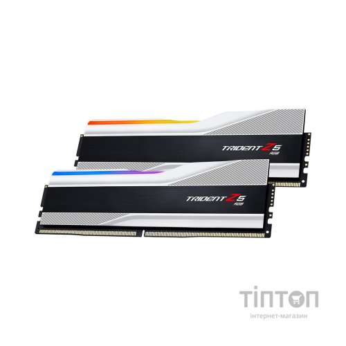 Модуль пам'яті для комп'ютера DDR5 32GB (2x16GB) 6000 MHz Trident Z5 NEO RGB Silver G.Skill (F5-6000J3040F16GX2-TZ5RS)