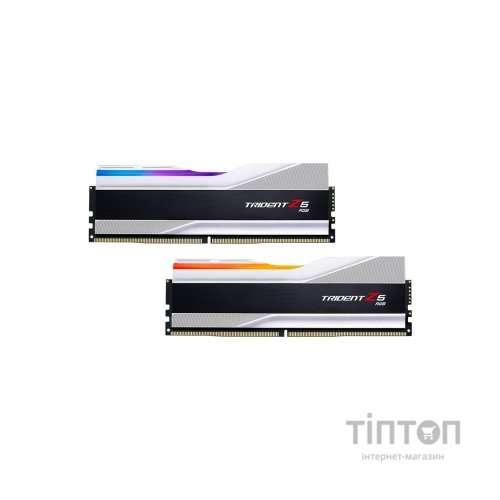 Модуль пам'яті для комп'ютера DDR5 32GB (2x16GB) 6000 MHz Trident Z5 RGB Silver G.Skill (F5-6000J3636F16GX2-TZ5RS)