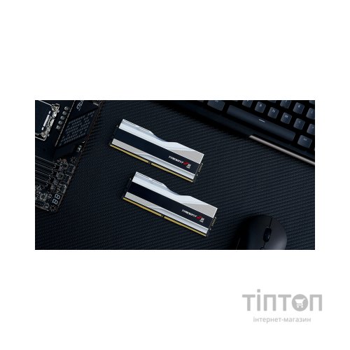 Модуль пам'яті для комп'ютера DDR5 32GB (2x16GB) 6000 MHz Trident Z5 RGB Silver G.Skill (F5-6000J3636F16GX2-TZ5RS)
