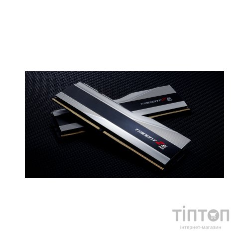 Модуль пам'яті для комп'ютера DDR5 32GB (2x16GB) 6000 MHz Trident Z5 RGB Silver G.Skill (F5-6000J4040F16GX2-TZ5RS)