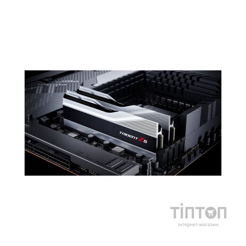 Модуль пам'яті для комп'ютера DDR5 32GB (2x16GB) 6000 MHz Trident Z5 Silver G.Skill (F5-6000J3636F16GX2-TZ5S)