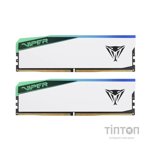Модуль пам'яті для комп'ютера DDR5 32GB (2x16GB) 6200 MHz Viper Elite 5 RGB Patriot (PVER532G62C42KW)