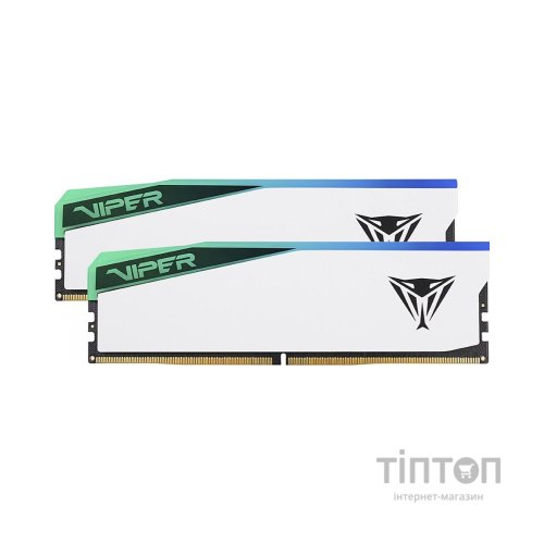 Модуль пам'яті для комп'ютера DDR5 32GB (2x16GB) 6200 MHz Viper Elite 5 RGB Patriot (PVER532G62C42KW)
