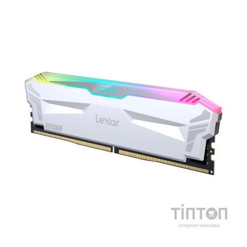 Модуль пам'яті для комп'ютера DDR5 32GB (2x(16GB) 6400 MHz Ares RGB White Lexar (LD5EU016G-R6400GDWA)