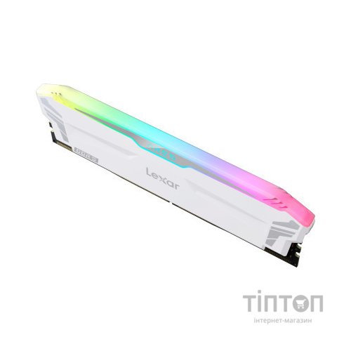 Модуль пам'яті для комп'ютера DDR5 32GB (2x(16GB) 6400 MHz Ares RGB White Lexar (LD5EU016G-R6400GDWA)