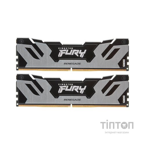 Модуль пам'яті для комп'ютера DDR5 32GB (2x16GB) 6400 MHz FURY Renegade Silver Kingston Fury (ex.HyperX) (KF564C32RSK2-32)