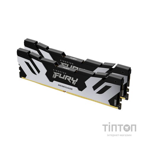 Модуль пам'яті для комп'ютера DDR5 32GB (2x16GB) 6400 MHz FURY Renegade Silver Kingston Fury (ex.HyperX) (KF564C32RSK2-32)