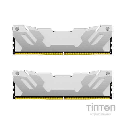Модуль пам'яті для комп'ютера DDR5 32GB (2x16GB) 6400 MHz Renegade White XMP Kingston Fury (ex.HyperX) (KF564C32RWK2-32)
