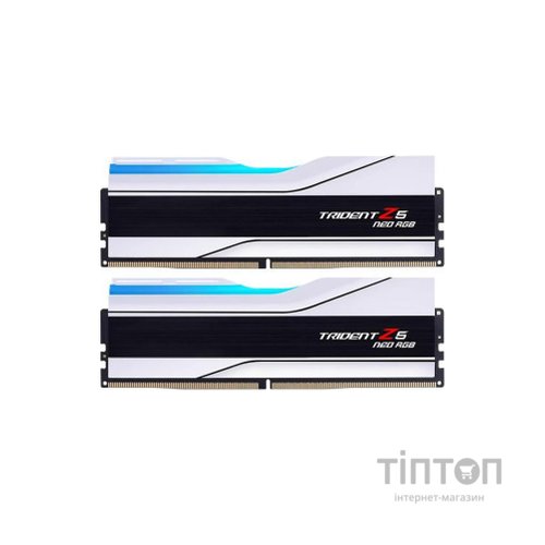 Модуль пам'яті для комп'ютера DDR5 32GB (2x16GB) 6400 MHz Trident Z5 Neo RGB Matte White G.Skill (F5-6400J3239G16GX2-TZ5NRW)
