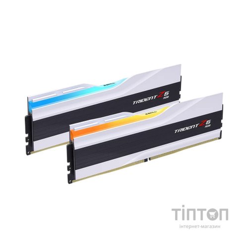 Модуль пам'яті для комп'ютера DDR5 32GB (2x16GB) 6400 MHz Trident Z5 RGB White G.Skill (F5-6400J3239G16GX2-TZ5RW)