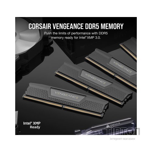 Модуль пам'яті для комп'ютера DDR5 32GB (2x16GB) 6400 MHz Vengeance Corsair (CMK32GX5M2B6400C32)
