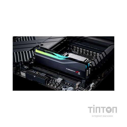 Модуль пам'яті для комп'ютера DDR5 32GB (2x16GB) 6400 Trident Z5 RGB Black G.Skill (F5-6400J3239G16GX2-TZ5RK)