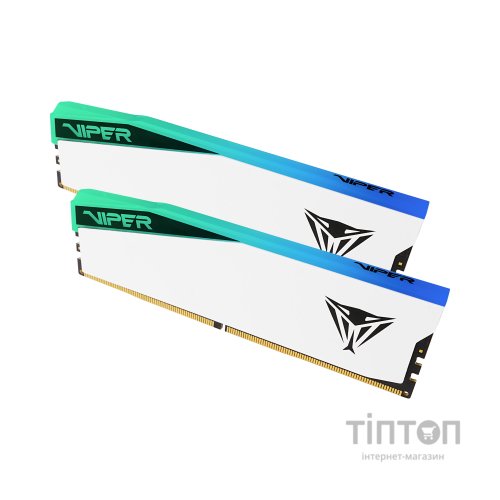 Модуль пам'яті для комп'ютера DDR5 32GB (2x16GB) 6600 MHz Viper Elite 5 RGB Patriot (PVER532G66C36KW)