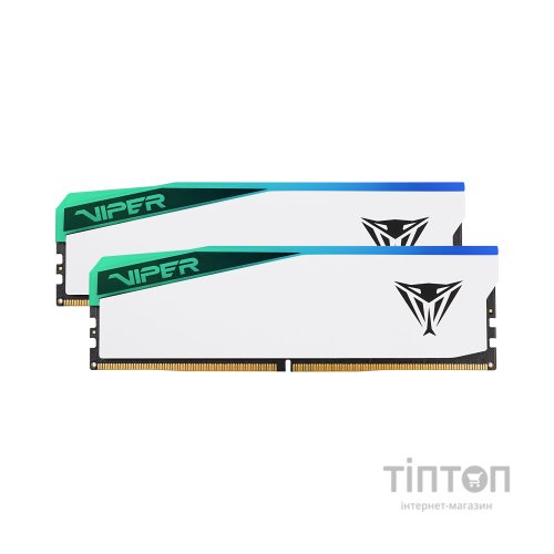 Модуль пам'яті для комп'ютера DDR5 32GB (2x16GB) 6600 MHz Viper Elite 5 RGB Patriot (PVER532G66C36KW)