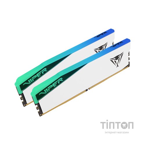 Модуль пам'яті для комп'ютера DDR5 32GB (2x16GB) 6600 MHz Viper Elite 5 RGB Patriot (PVER532G66C36KW)