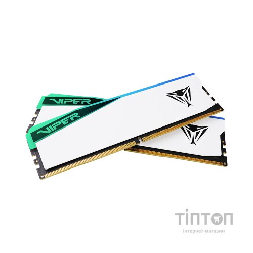 Модуль пам'яті для комп'ютера DDR5 32GB (2x16GB) 6600 MHz Viper Elite 5 RGB Patriot (PVER532G66C36KW)