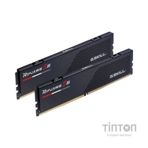Модуль пам'яті для комп'ютера DDR5 32GB (2x16GB) 6800 MHz Ripjaws S5 Matte Black G.Skill (F5-6800J3445G16GX2-RS5K)