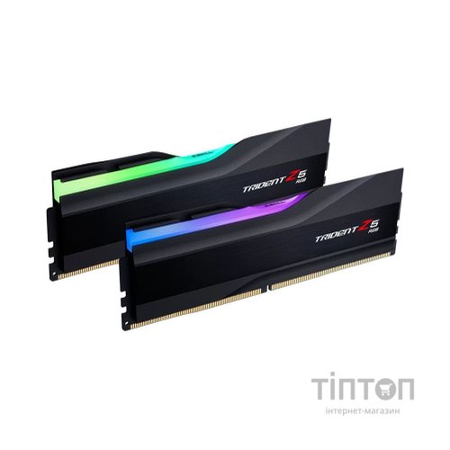 Модуль пам'яті для комп'ютера DDR5 32GB (2x16GB) 6800 Trident Z5 RGB Black G.Skill (F5-6800J3445G16GX2-TZ5RK)