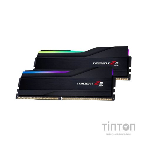 Модуль пам'яті для комп'ютера DDR5 32GB (2x16GB) 6800 Trident Z5 RGB Black G.Skill (F5-6800J3445G16GX2-TZ5RK)