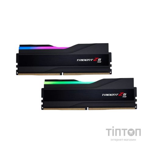 Модуль пам'яті для комп'ютера DDR5 32GB (2x16GB) 6800 Trident Z5 RGB Black G.Skill (F5-6800J3445G16GX2-TZ5RK)