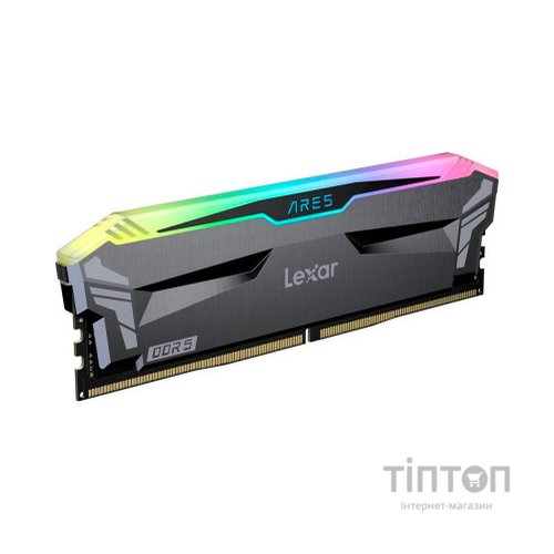 Модуль пам'яті для комп'ютера DDR5 32GB (2x16GB) 7200 MHz Ares RGB Black Lexar (LD5U16G72C34LA-RGD)