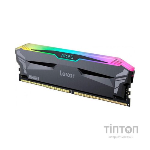 Модуль пам'яті для комп'ютера DDR5 32GB (2x16GB) 7200 MHz Ares RGB Black Lexar (LD5U16G72C34LA-RGD)