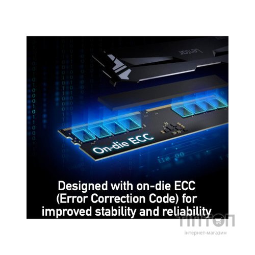 Модуль пам'яті для комп'ютера DDR5 32GB (2x16GB) 7200 MHz Ares RGB Black Lexar (LD5U16G72C34LA-RGD)