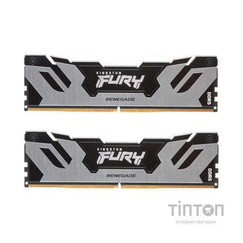 Модуль пам'яті для комп'ютера DDR5 32GB (2x16GB) 7200 MHz Renegade Black/Silver Kingston Fury (ex.HyperX) (KF572C38RSK2-32)