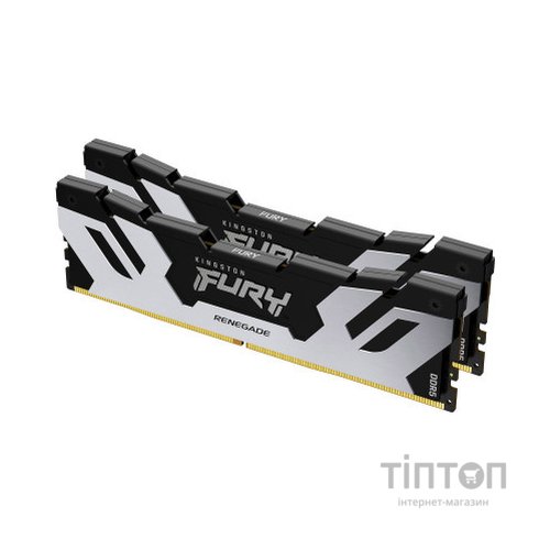 Модуль пам'яті для комп'ютера DDR5 32GB (2x16GB) 7200 MHz Renegade Black/Silver Kingston Fury (ex.HyperX) (KF572C38RSK2-32)