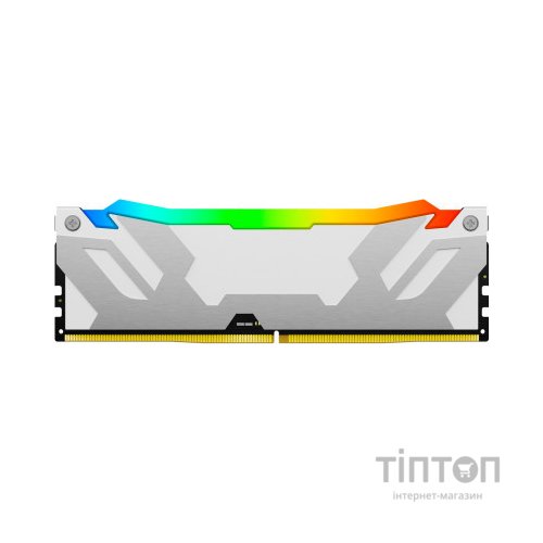 Модуль пам'яті для комп'ютера DDR5 32GB (2x16GB) 7600 MHz Renegade RGB White XMP Kingston Fury (ex.HyperX) (KF576C38RWAK2-32)