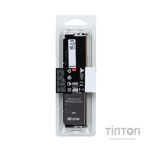 Модуль пам'яті для комп'ютера DDR5 32GB 5200 MHz Beast Black Kingston Fury (ex.HyperX) (KF552C36BBE-32)