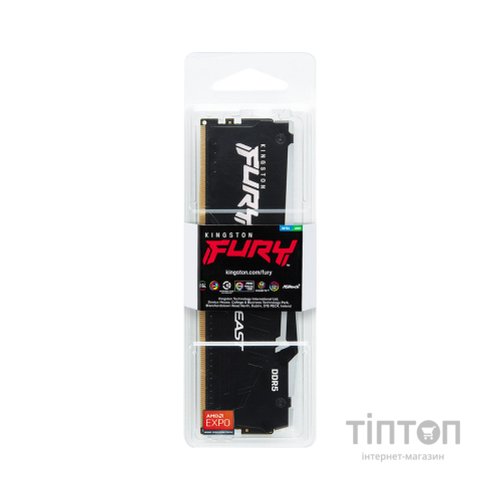 Модуль пам'яті для комп'ютера DDR5 32GB 5200 MHz Beast RGB EXPO Kingston Fury (ex.HyperX) (KF552C36BBEA-32)