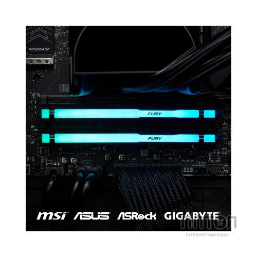 Модуль пам'яті для комп'ютера DDR5 32GB 5200 MHz Beast RGB EXPO Kingston Fury (ex.HyperX) (KF552C36BBEA-32)