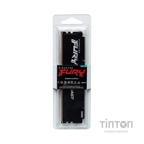 Модуль пам'яті для комп'ютера DDR5 32GB 5600 MHz Beast Black EXPO Kingston Fury (ex.HyperX) (KF556C36BBE-32)