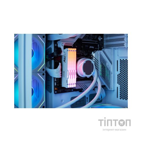Модуль пам'яті для комп'ютера DDR5 32GB 5600 MHz Beast White RGB Kingston Fury (ex.HyperX) (KF556C36BWEA-32)