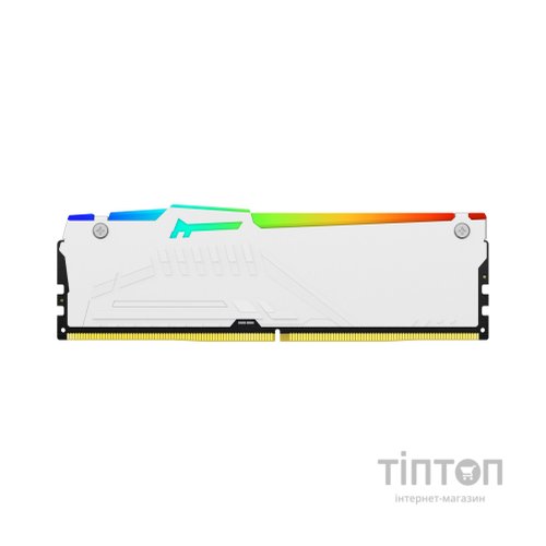 Модуль пам'яті для комп'ютера DDR5 32GB 6000 MHz Beast AM5 RGB White Kingston Fury (ex.HyperX) (KF560C36BWEA-32)