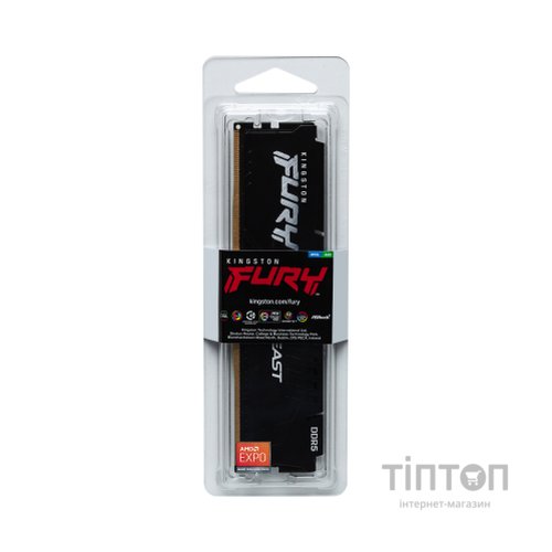 Модуль пам'яті для комп'ютера DDR5 32GB 6000 MHz Beast EXPO Kingston Fury (ex.HyperX) (KF560C36BBE-32)